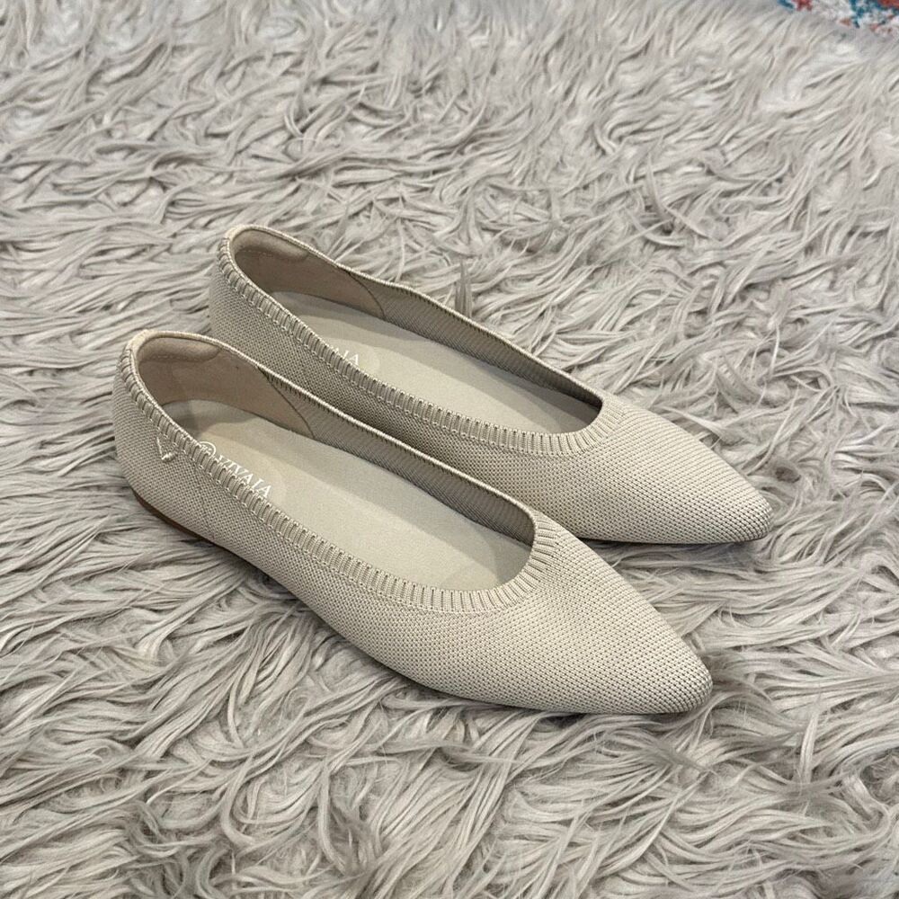 VIVAIA Aria pointed-toe knit ballet flats size 39.5 (8.5 US)
